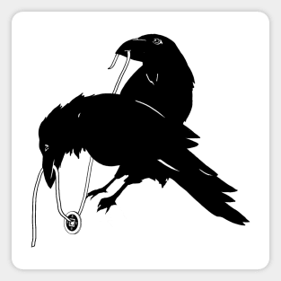 Ravens and Ribbon Magnet